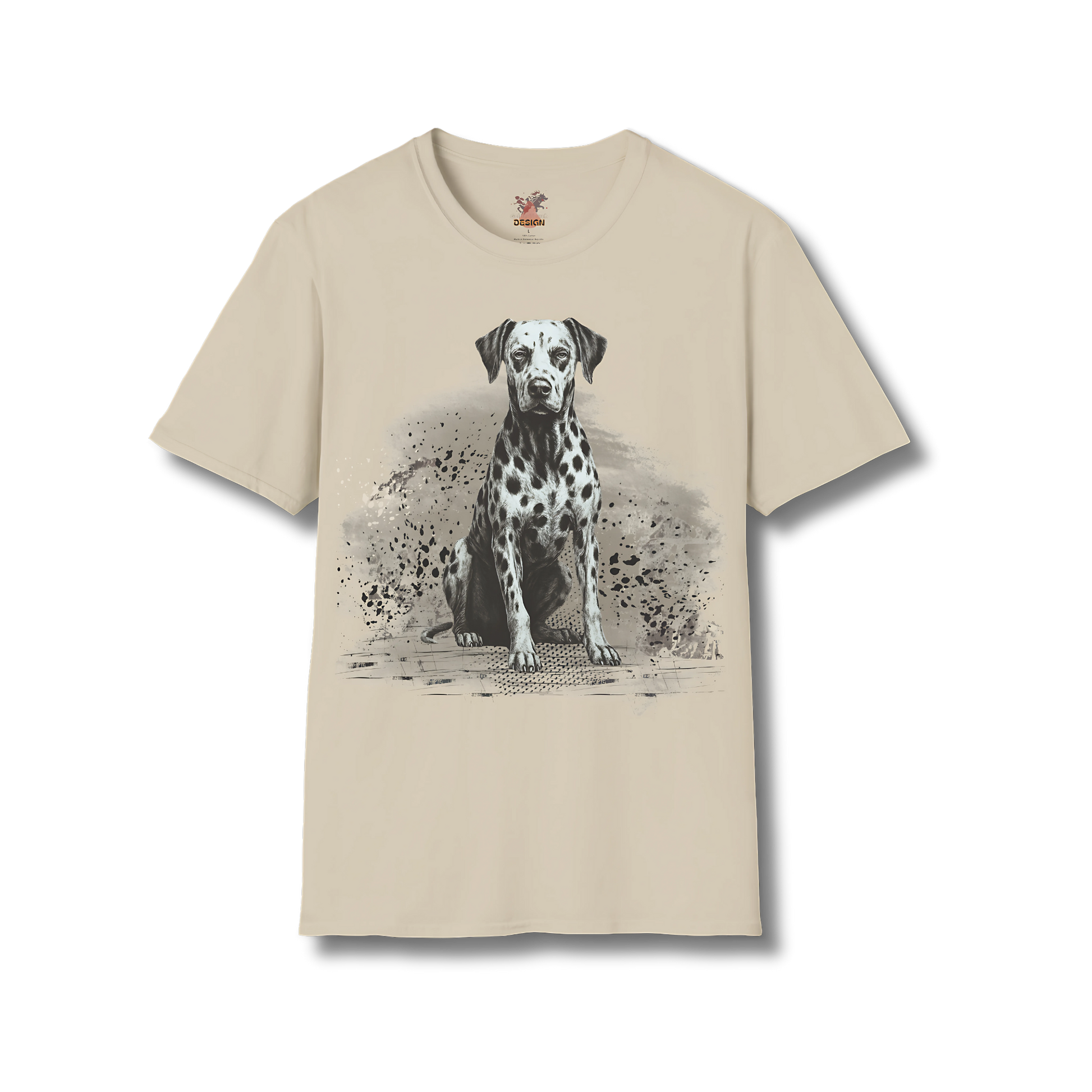 Dalmatian Ink T-Shirt – Artistic Dog Sketch Tee | Dogs in Ink Series