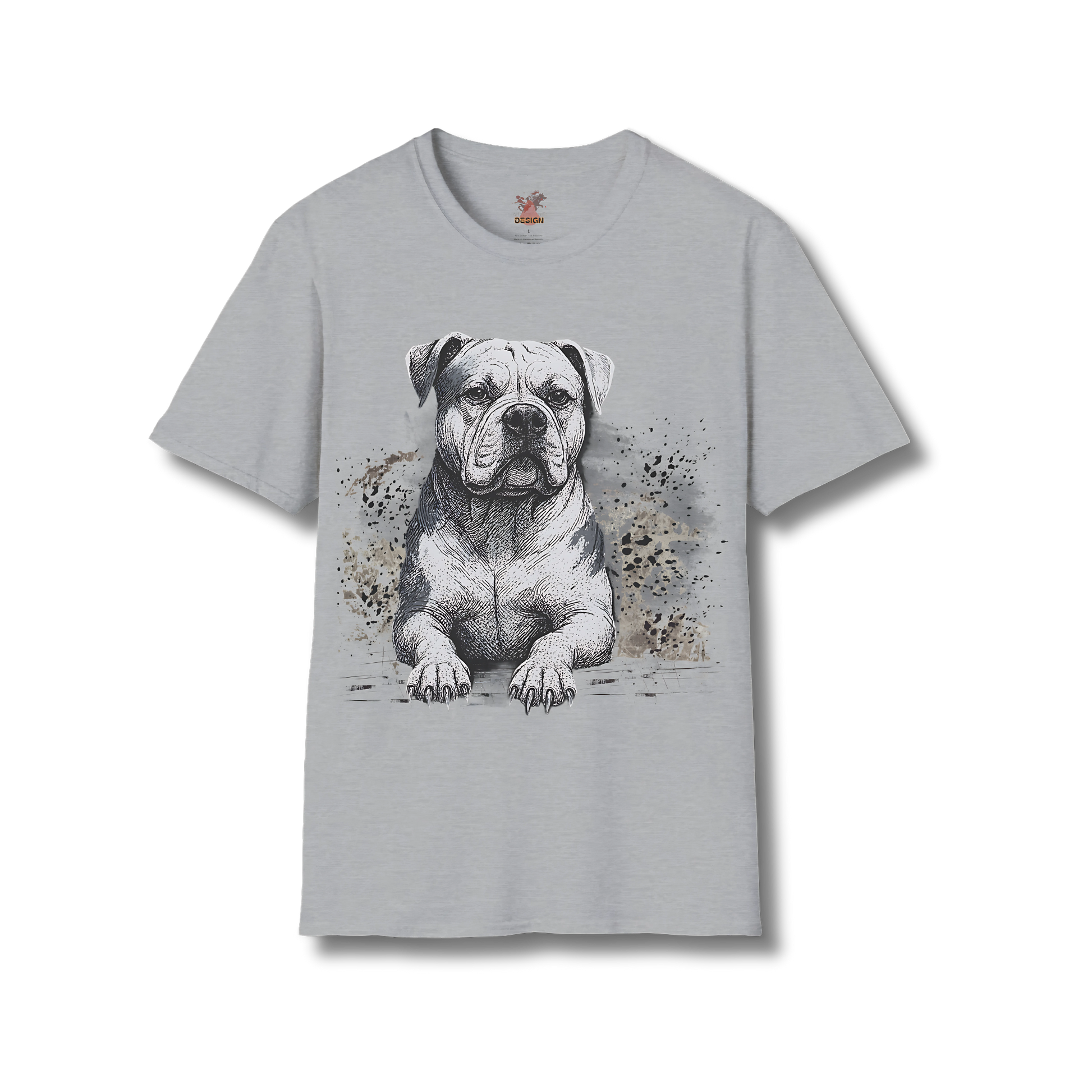 American Bulldog Ink T-Shirt – Powerful Dog Sketch Tee | Dogs in Ink