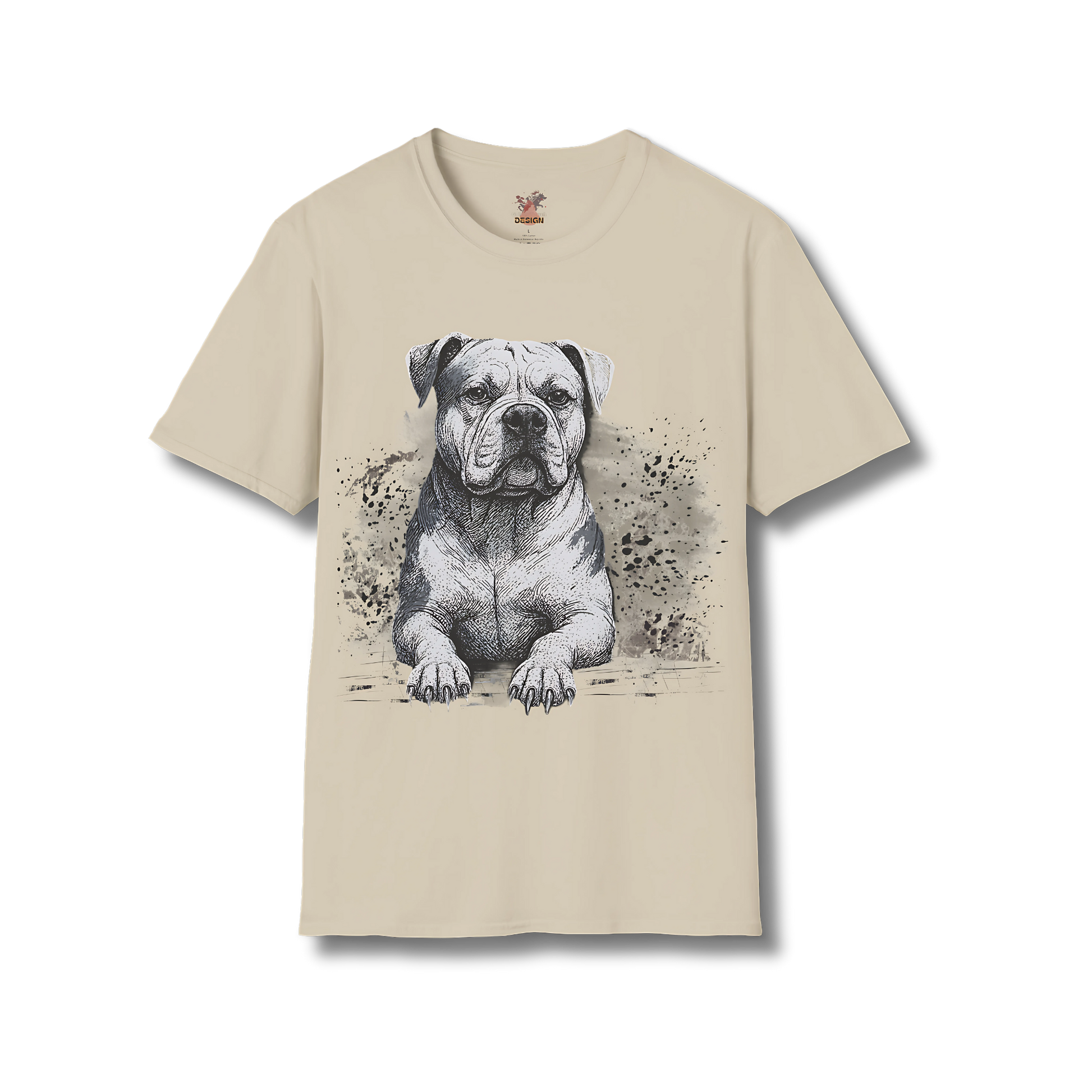 American Bulldog Ink T-Shirt – Powerful Dog Sketch Tee | Dogs in Ink