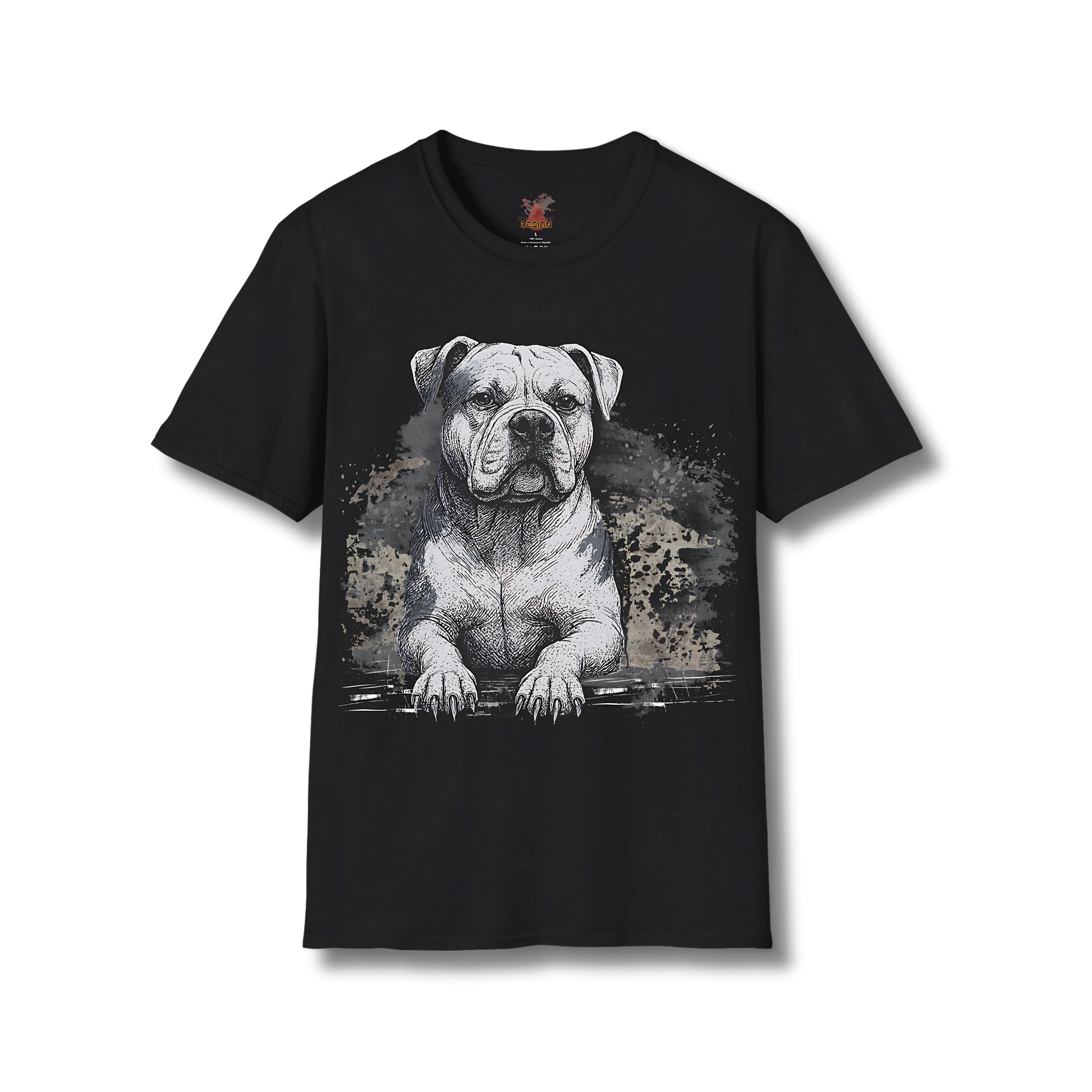 American Bulldog Ink T-Shirt – Powerful Dog Sketch Tee | Dogs in Ink