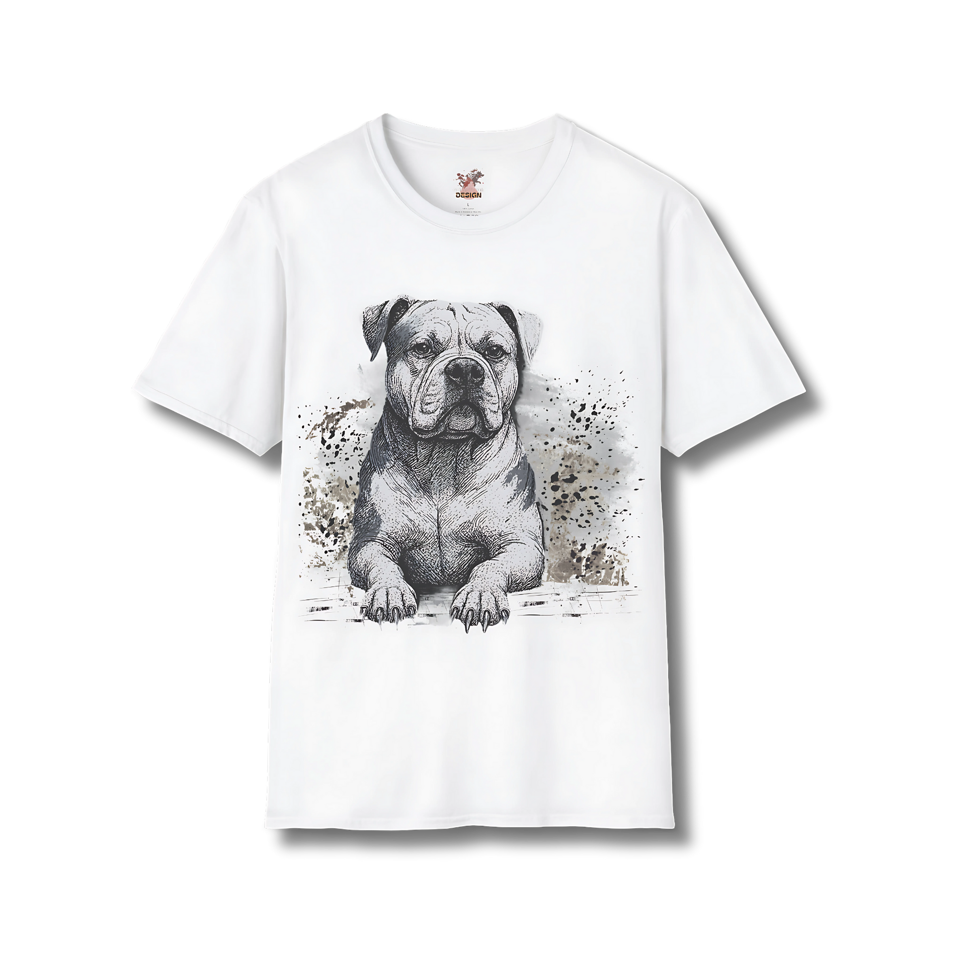 American Bulldog Ink T-Shirt – Powerful Dog Sketch Tee | Dogs in Ink