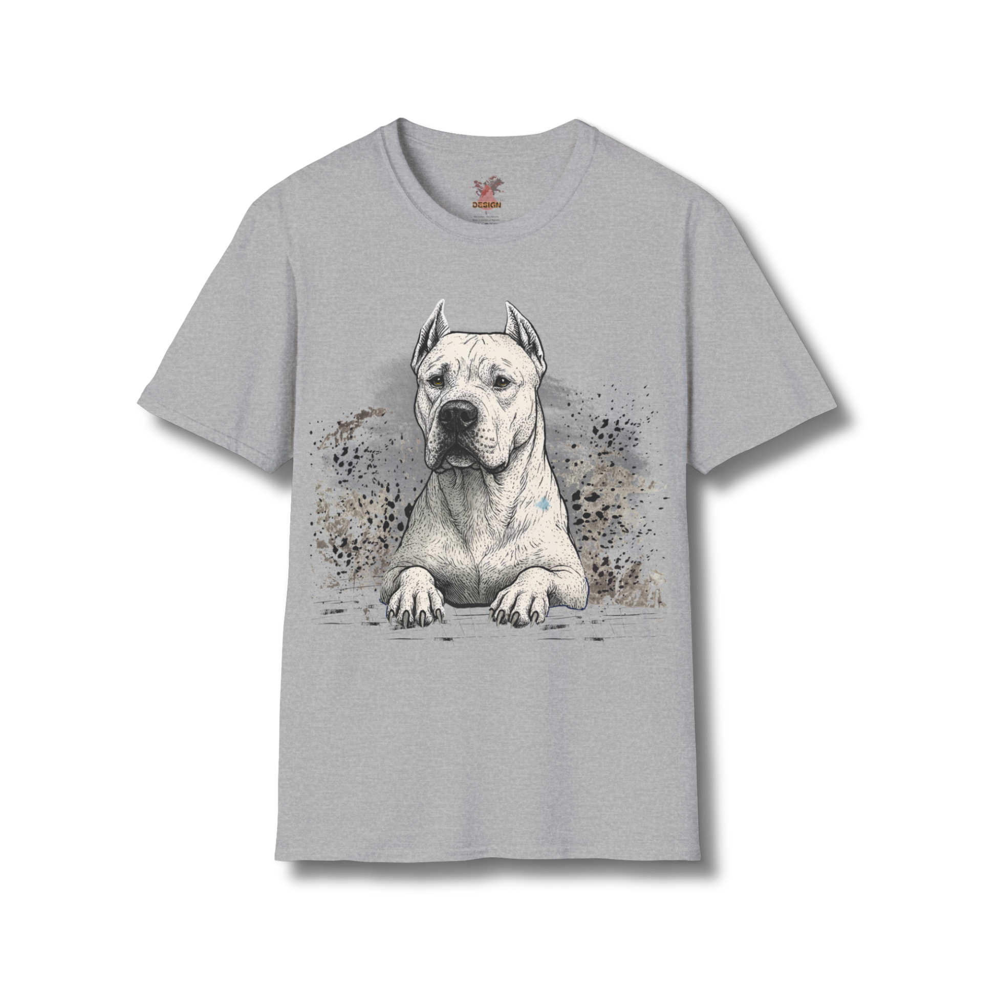 Dogo Argentino T-Shirt – Powerful Guardian Dog Sketch Tee | Premium Cotton Streetwear for Breed Lovers