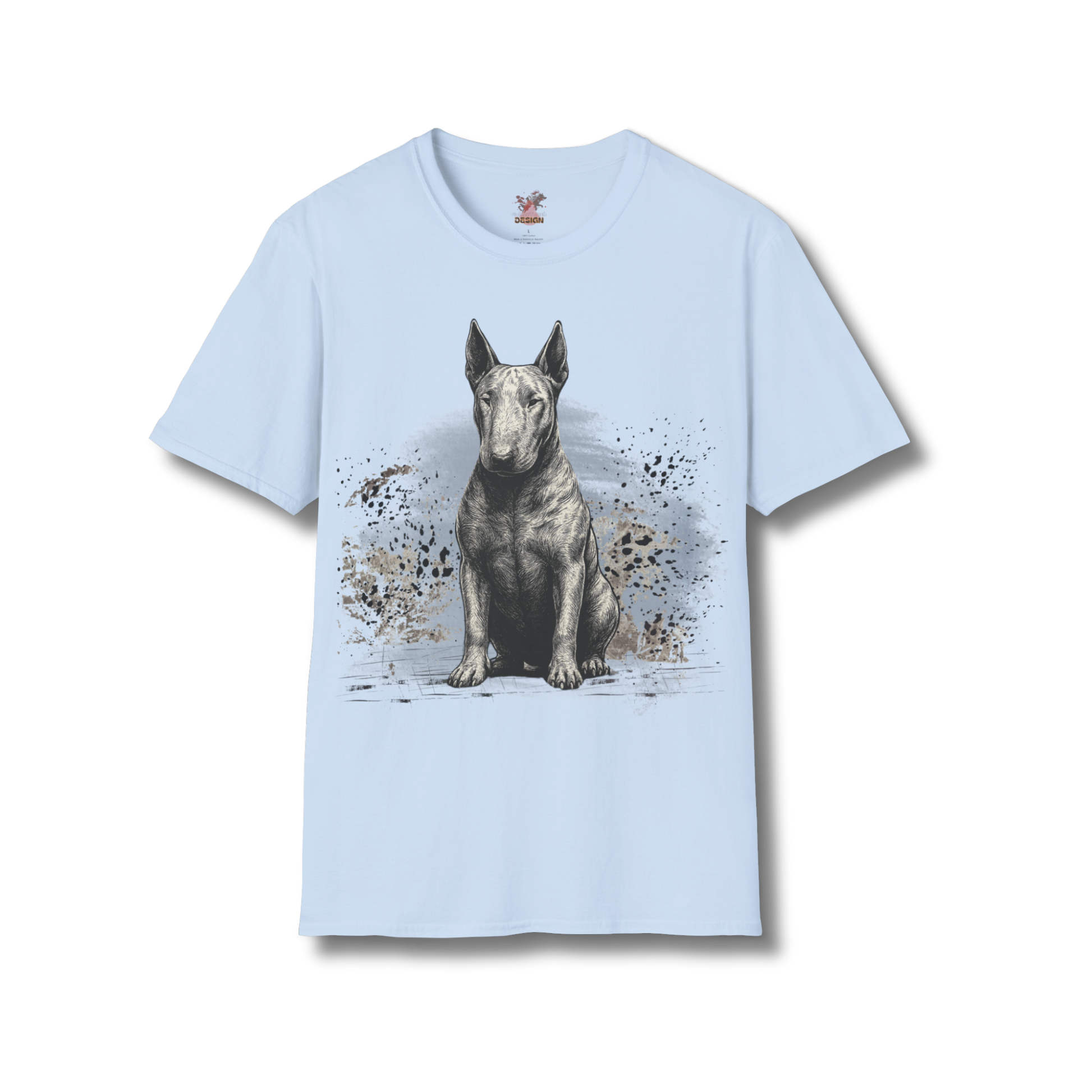 English Bull Terrier T-Shirt – Artistic Sketch Tee for Dog Lovers