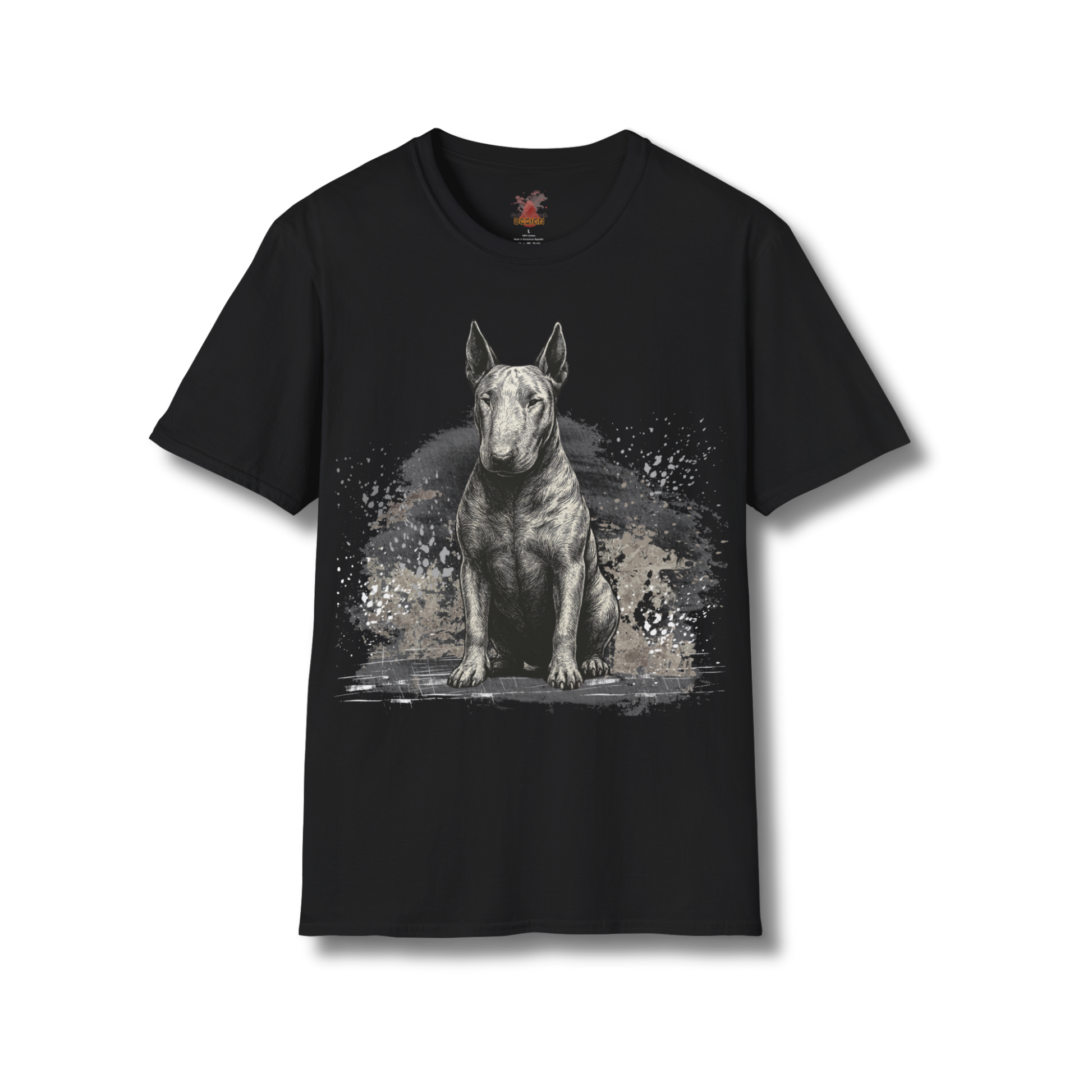 English Bull Terrier T-Shirt – Artistic Sketch Tee for Dog Lovers