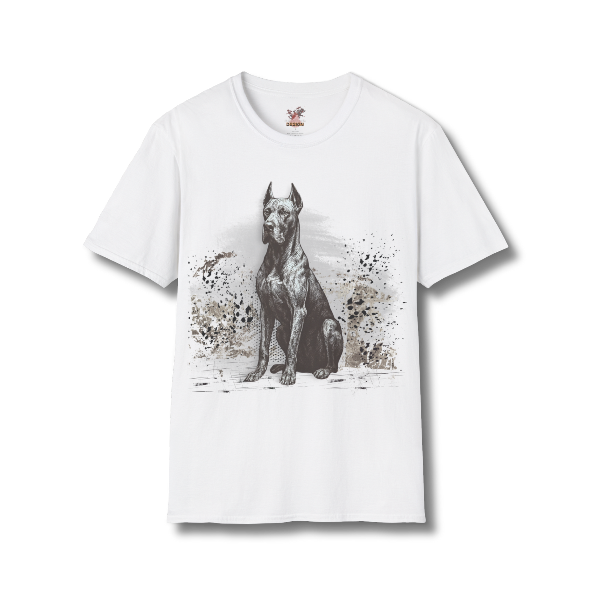 Great Dane Dog T-Shirt – Ink Sketch Tee | Dogs in Ink Series