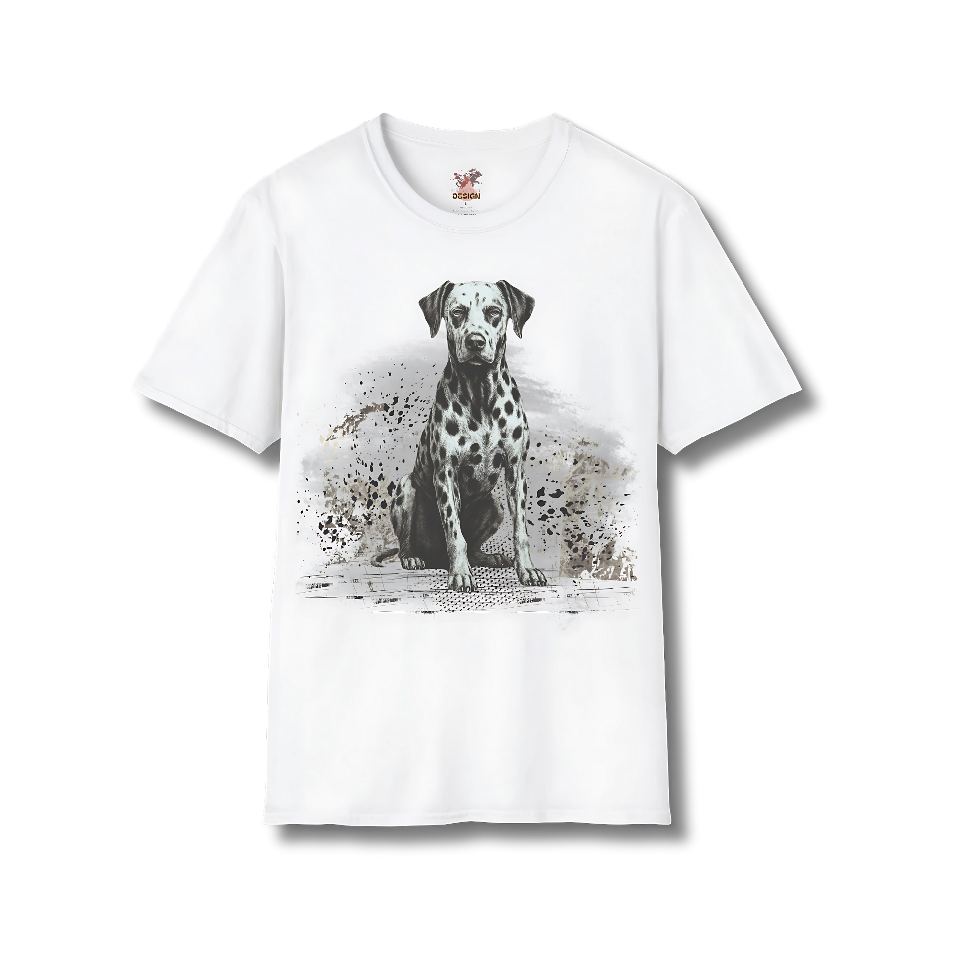 Dalmatian Ink T-Shirt – Artistic Dog Sketch Tee | Dogs in Ink Series