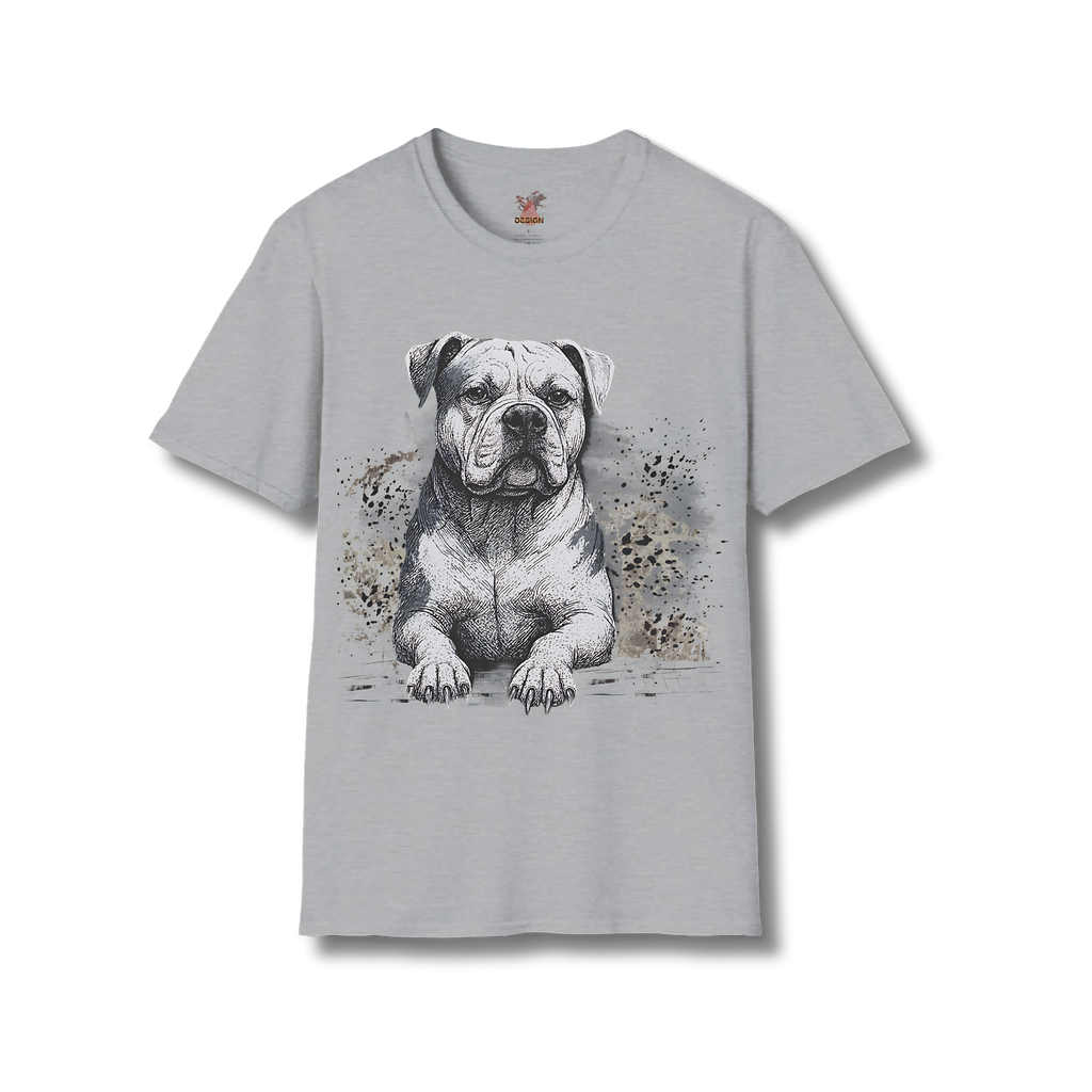 American Bulldog Ink T-Shirt – Powerful Dog Sketch Tee | Dogs in Ink
