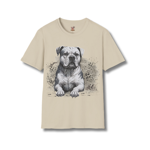 American Bulldog Ink T-Shirt – Powerful Dog Sketch Tee | Dogs in Ink