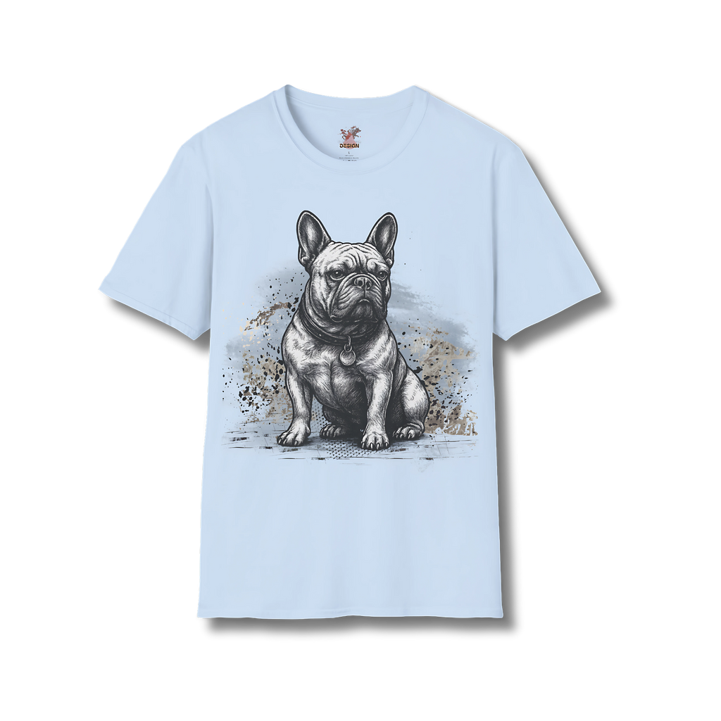 French Bulldog Tattoo T-Shirt – Artistic Dog Lover Shirt | Unisex Fit