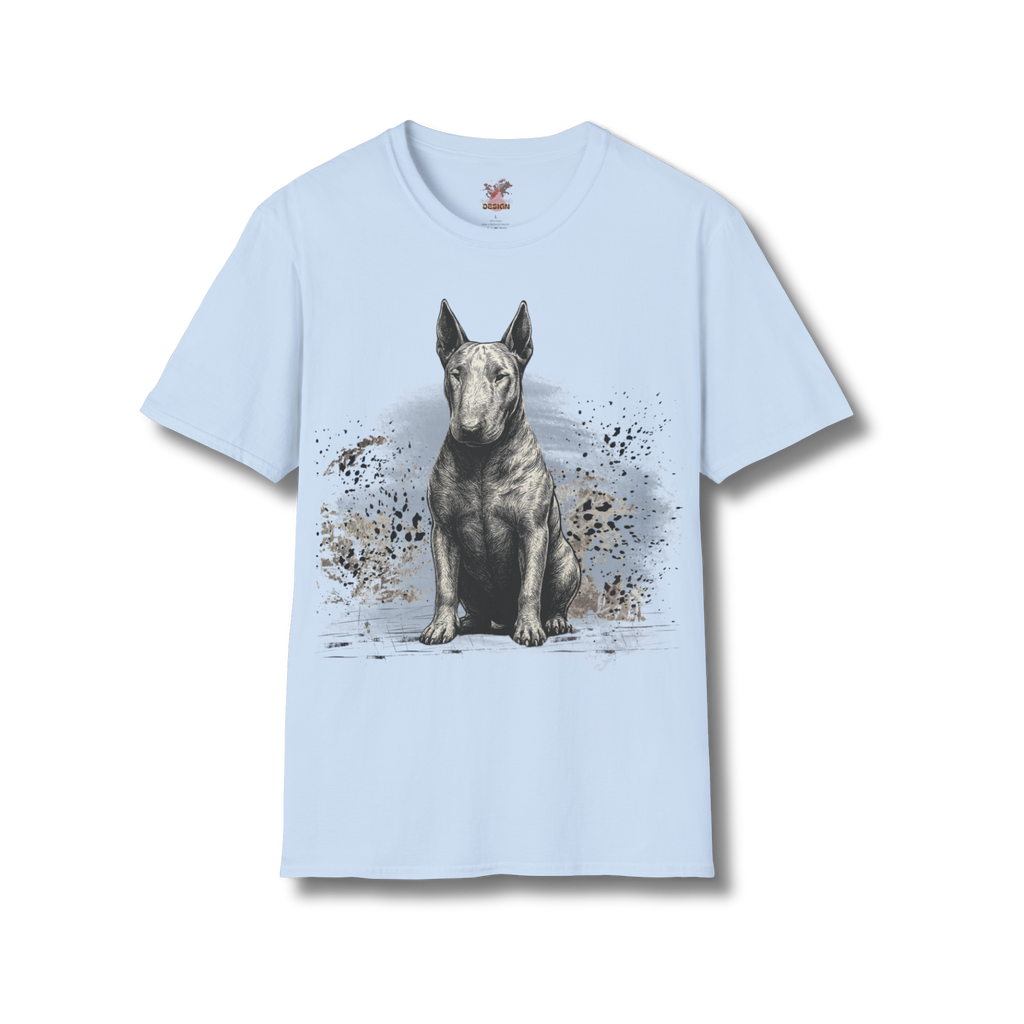 English Bull Terrier T-Shirt – Artistic Sketch Tee for Dog Lovers