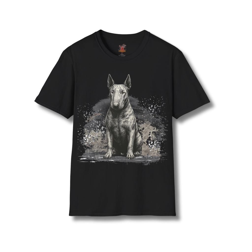 English Bull Terrier T-Shirt – Artistic Sketch Tee for Dog Lovers
