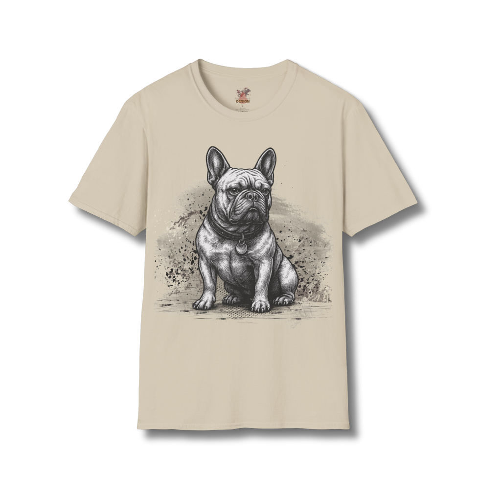 French Bulldog Tattoo T-Shirt – Artistic Dog Lover Shirt | Unisex Fit