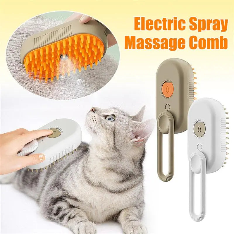 Cat Electric Grooming Spritz Comb GOLDENTOUCH